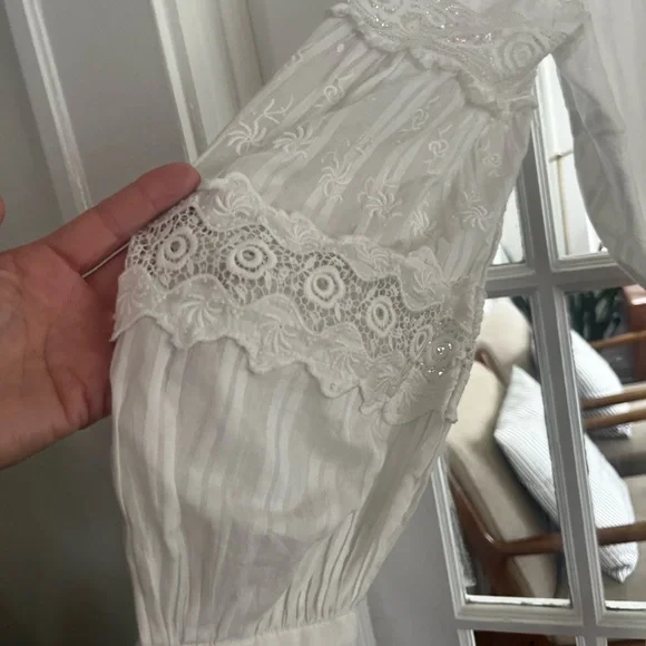 LoveShackFancy Elegant White Backless Dress - Picture 15 of 16